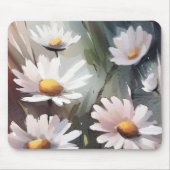 Waterverf Daisies Pattern Muismat (Voorkant)