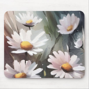 Waterverf Daisies Pattern Muismat