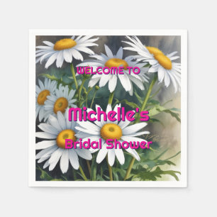 Waterverf Daisies Schattige Vrijgezellenfeest Servet