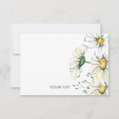 Waterverf Daisies Trouwdouche Bedankt (Voorkant)