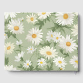 Waterverf Daisies voor Memorial Service Gastenboek (Achterkant)