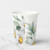 Waterverf Daisies Wildflower Papieren Bekers (Rechts)