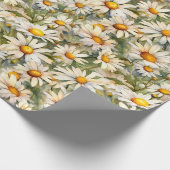 Waterverf Daisies wrapping Paper Roll Cadeaupapier (Hoek)