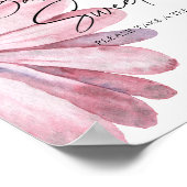 Waterverf Daisy - baby's zijn zoet poster (Hoek)