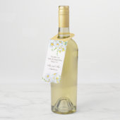 Waterverf Daisy. Bloemen rustieke bruiloft dank u Flessenhanger (Schuin)