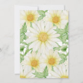 Waterverf Daisy Bloemencommunie Kaart (Achterkant)