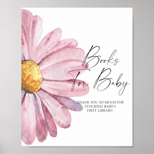 Waterverf Daisy - boeken voor baby poster (Voorkant)