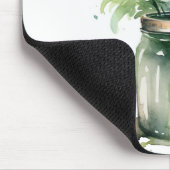 Waterverf Daisy boeket in Mason Jar Muismat (Hoek)