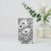 Waterverf Daisy Bouquet Elegant Chic Floral Visitekaartje (Staand voorkant)