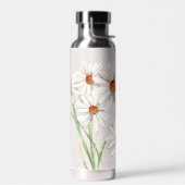 Waterverf Daisy Bouquet op Terrazzo Waterfles (Links)