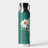 Waterverf Daisy Bouquet over gelaagde Stippen Waterfles (Voorkant)