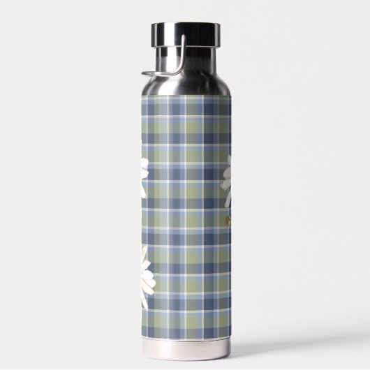 Waterverf Daisy Bouquet over speldenbeton Waterfles (Rechts)