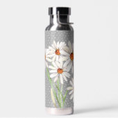 Waterverf Daisy Bouquet over Stippen Waterfles (Links)