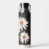 Waterverf Daisy Bouquet over Stippen Waterfles (Achterkant)