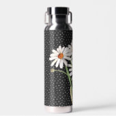 Waterverf Daisy Bouquet over Stippen Waterfles (Voorkant)