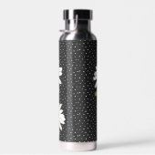 Waterverf Daisy Bouquet over Stippen Waterfles (Rechts)