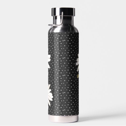 Waterverf Daisy Bouquet over Stippen Waterfles (Rechts)