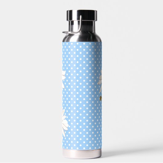 Waterverf Daisy Bouquet over Stippen Waterfles (Rechts)