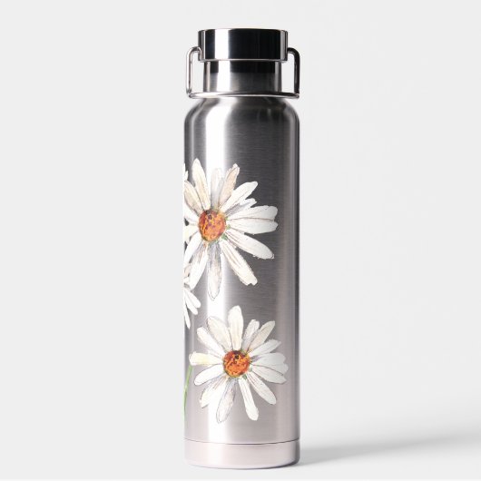 Waterverf Daisy Bouquet Waterfles (Achterkant)