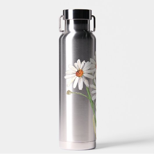 Waterverf Daisy Bouquet Waterfles (Voorkant)