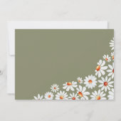 Waterverf Daisy & Bumblebee Baby shower Hartelijk  Bedankkaart (Achterkant)