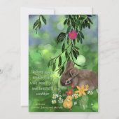 Waterverf Daisy Bunny Handgeschilderd Feestdagenkaart (Achterkant)