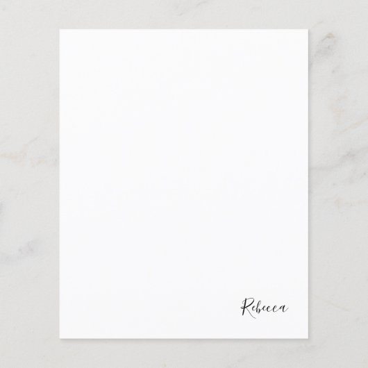 Waterverf Daisy Custom Note (Achterkant)