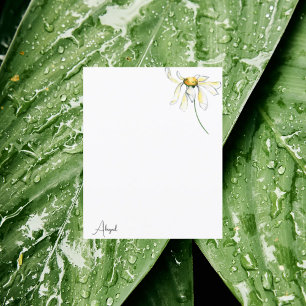 Waterverf Daisy Custom Note