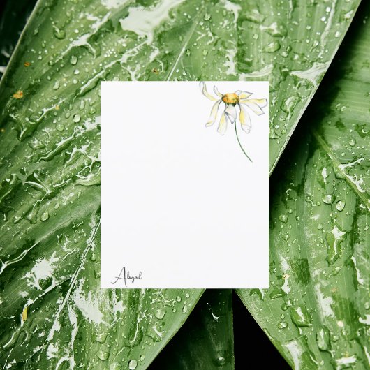 Waterverf Daisy Custom Note