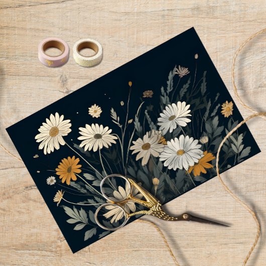 Waterverf Daisy Decoupage Daisy Decoupage Paper Tissuepapier