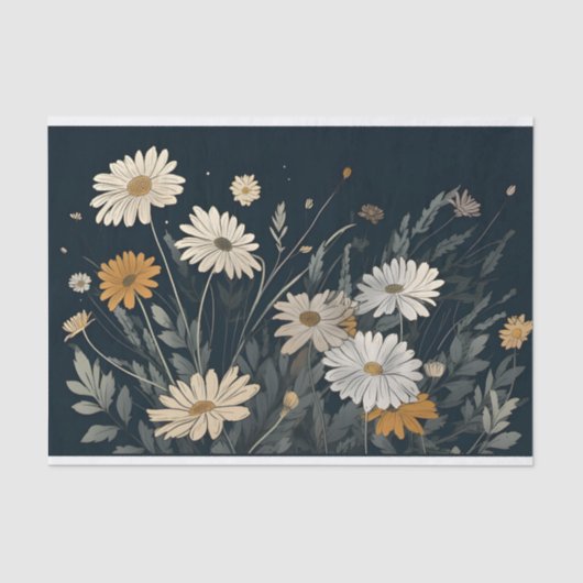 Waterverf Daisy Decoupage Daisy Decoupage Paper Tissuepapier (Voorkant)