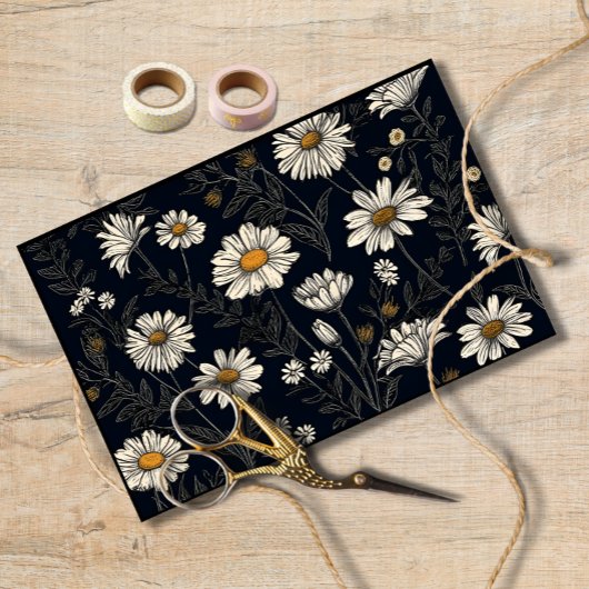 Waterverf Daisy Decoupage Daisy Decoupage Tissuepapier