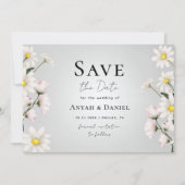 Waterverf Daisy Floral Delicate Spring Botanical Kaart (Voorkant)