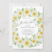 Waterverf Daisy Floral Vrijgezellenfeest Kaart (Voorkant)