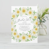 Waterverf Daisy Floral Vrijgezellenfeest Kaart (Staand voorkant)