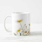 Waterverf Daisy Flower Koffiemok (Links)