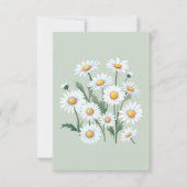 Waterverf Daisy Flowers Kaart (Voorkant)