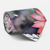 Waterverf Daisy Flowers Nonbinary Bloemen Bloei Stropdas (Opgerold)