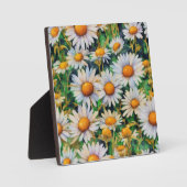 Waterverf Daisy Flowers Tuin Fotoplaat (Voorkant)