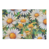 Waterverf Daisy Flowers Tuin Kussensloop (Voorkant)