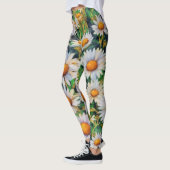 Waterverf Daisy Flowers Tuin Leggings (Links)
