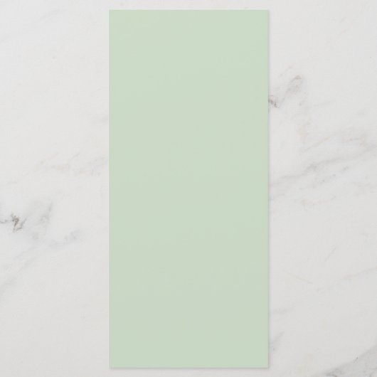 Waterverf Daisy Flowers Wedding Dinner Menu (Achterkant)