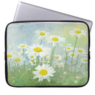 Waterverf Daisy Garden Laptop Sleeve
