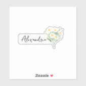 Waterverf Daisy ID Sticker (Vel)