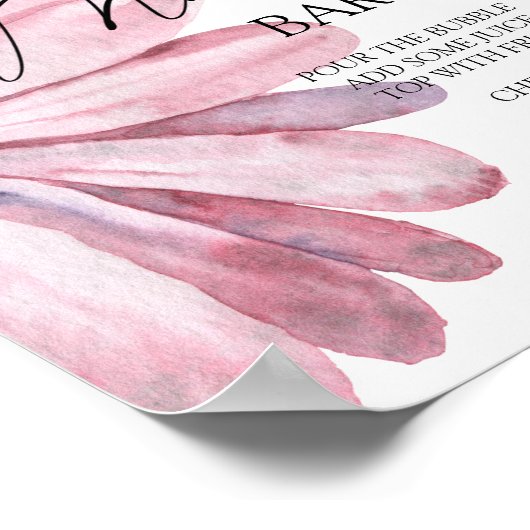 Waterverf Daisy \ Mon-osa bar Poster (Hoek)