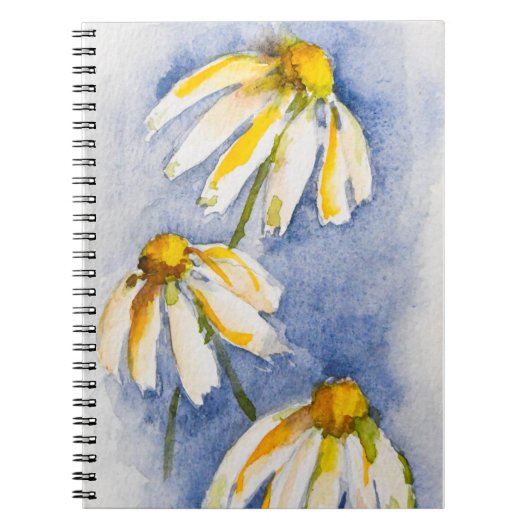 Waterverf Daisy Notitieboek (Voorkant)