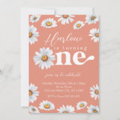 Waterverf Daisy One Girl's eerste verjaardag Kaart (Voorkant)