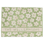 Waterverf Daisy Persoonlijk Happy Pasen Groot Cadeauzakje (Achterkant)