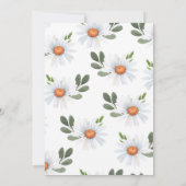 Waterverf Daisy Wild One Girl's eerste verjaardag Kaart (Achterkant)