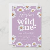 Waterverf Daisy Wild One Girl's eerste verjaardag Kaart (Voorkant)